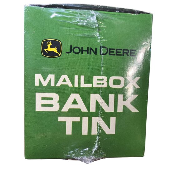 John Deere Mailbox Tin Bank  With Original Unopened Sealed Box - Picture 6 of 10